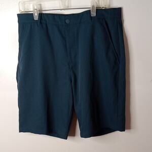 Kirkland Signature Men's Size 36 Navy Flat Front Shorts. Athleisure